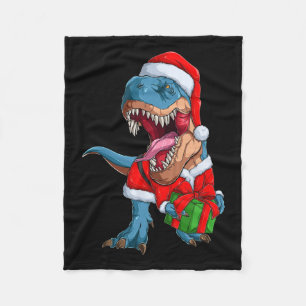 Cobertor De Velo Gráfico Xmas Dino T Rex Boys Dinossauro Natal