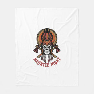 Cobertor De Velo Gráficos de Gravura de Guerreiro de Halloween Vint