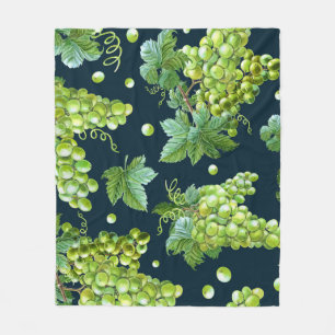 Cobertor De Velo Grama Verde: Padrão Escuro de Aquarela