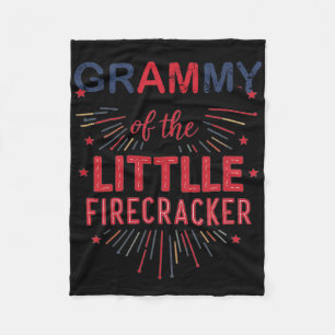 Cobertor De Velo Gramática Do Pequeno Firecracker No 4 De Julho De