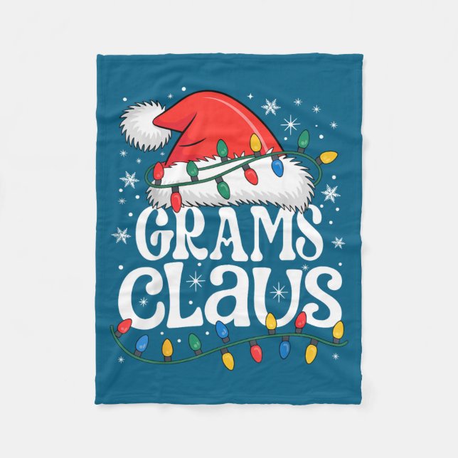 Cobertor De Velo Grams Claus Funny Xmas Christmas Grandma Holiday S (Frente)