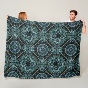 Cobertor De Velo Grand Royal Julian Fractal Mandala Patterno