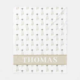 Cobertor De Velo Grande Dane (Harlequin Branco Negro)