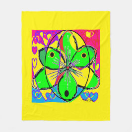 Cobertor De Velo Grande flor assinada por design de arte original m