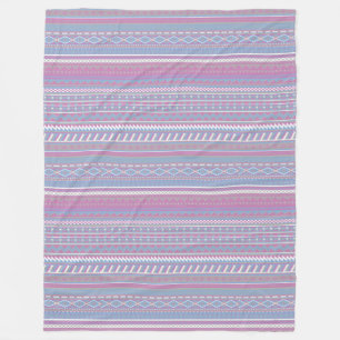 Cobertor De Velo Grande Folheto de Design Aztec Roxo