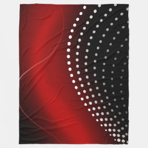Cobertor De Velo Grande Folheto, moderno, abstrato, vermelho, preto