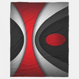 Cobertor De Velo Grande Folheto, moderno, abstrato, vermelho, preto