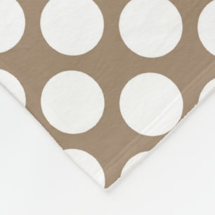 Cobertor De Velo Grandes pontos retrógrados - branco e esticado