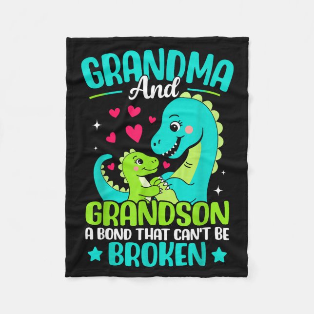 Cobertor De Velo Grandma And Grandson A Bond That Cant Be Broken Di (Frente)