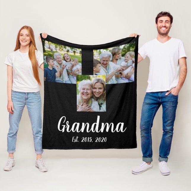 Cobertor De Velo Grandma Established Modern Script Black 3 Photo (In Situ)