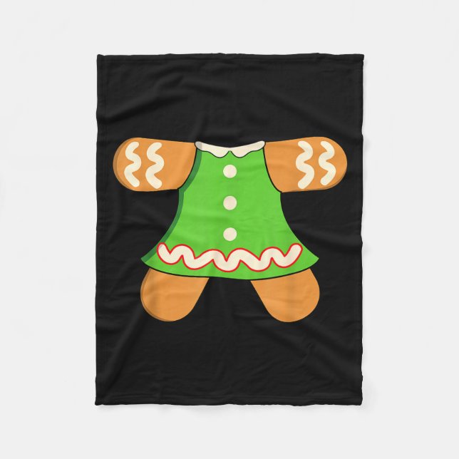 Cobertor De Velo Grandma Gingerbread Man Costume Matching Christmas (Frente)
