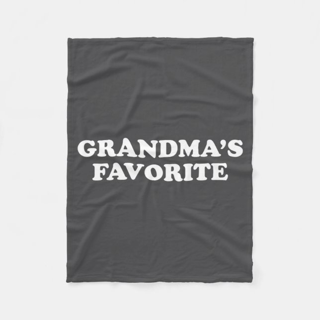 Cobertor De Velo Grandmas Favorite Granhild Funny Grandson Granddau (Frente)