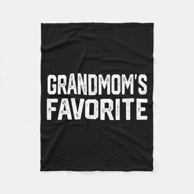 Cobertor De Velo Grandmom’s Favorite Funny Grandparent Granhild Vin (Frente)