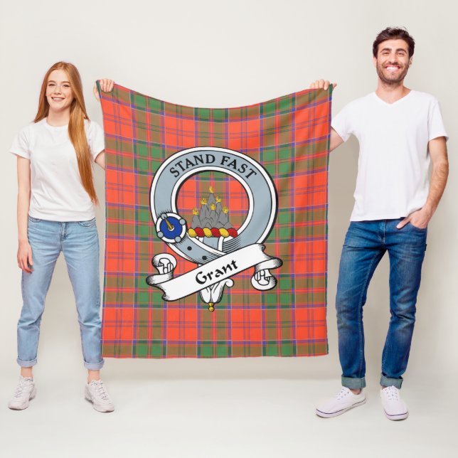 Cobertor De Velo Grant Ancient Clan Crachá Tartan Xadrez (In Situ)