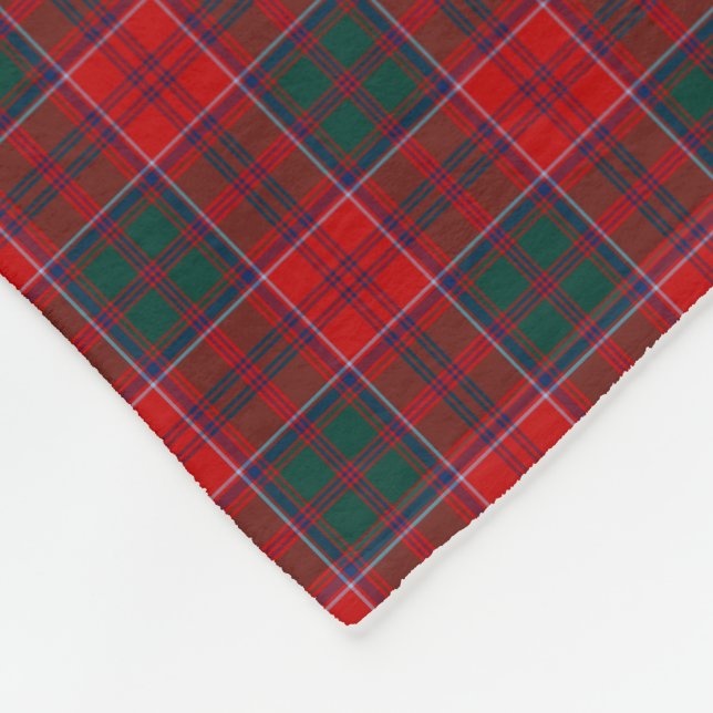 Cobertor De Velo Grant Clan Red, Green e Blue Tartan (Quina)