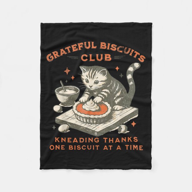 Cobertor De Velo Grateful Biscuits Club Kneading Thanks One Biscuit (Frente)