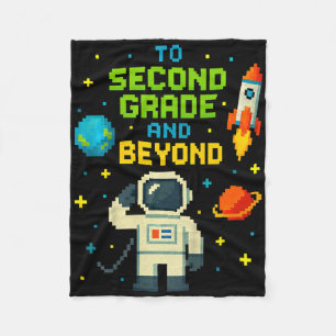 Cobertor De Velo Grau De segundo E Além Do Astronauta Boys Gamer Fi