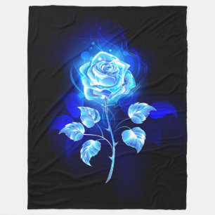 Cobertor De Velo Gravação de Rosa Azul
