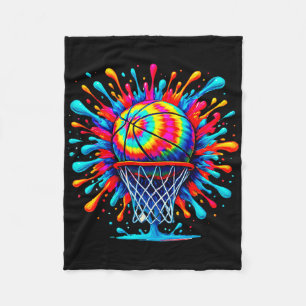 Cobertor De Velo Gravata Tie Dye Colorida Arte Sketll Gotejamento S