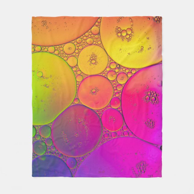 Cobertor De Velo Green and yellow round illustration (Frente)