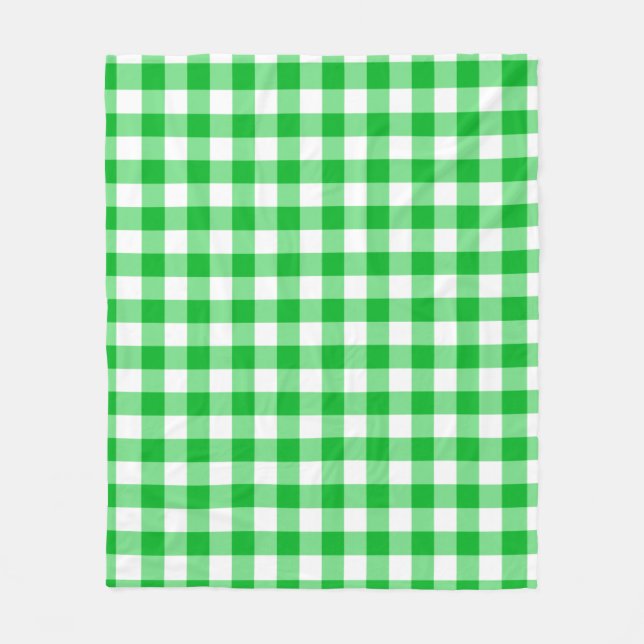 Cobertor De Velo Green Checkered Square Seamless Pattern  (Frente)