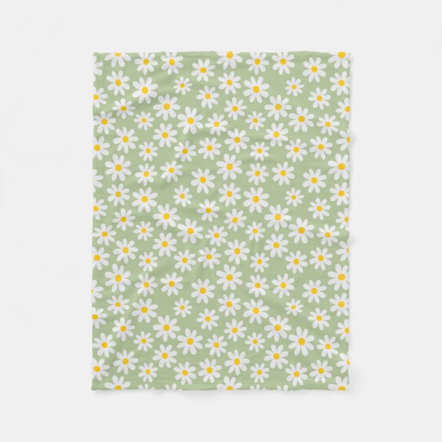 Cobertor De Velo Green Daisy Blanket (Frente)