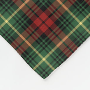 Cobertor De Velo Green e Red Martin Clan Tartan