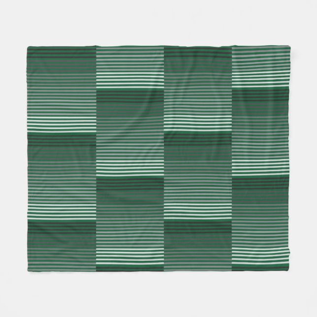 Cobertor De Velo Green, Gray, Black, White Stripes (Frente (Horizontal))