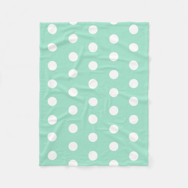 Cobertor De Velo Green Poka Dots (Frente)