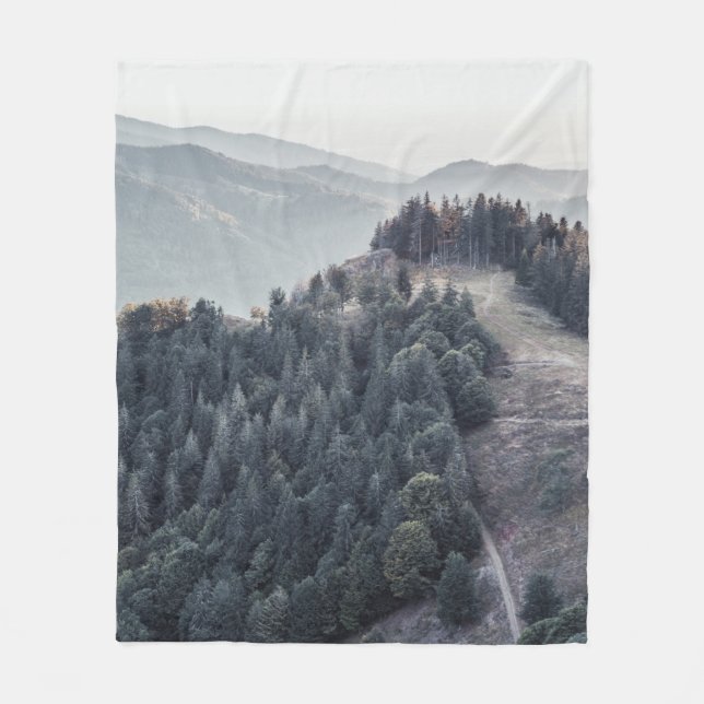 COBERTOR DE VELO GREEN TREES ON MOUNTAIN (Frente)