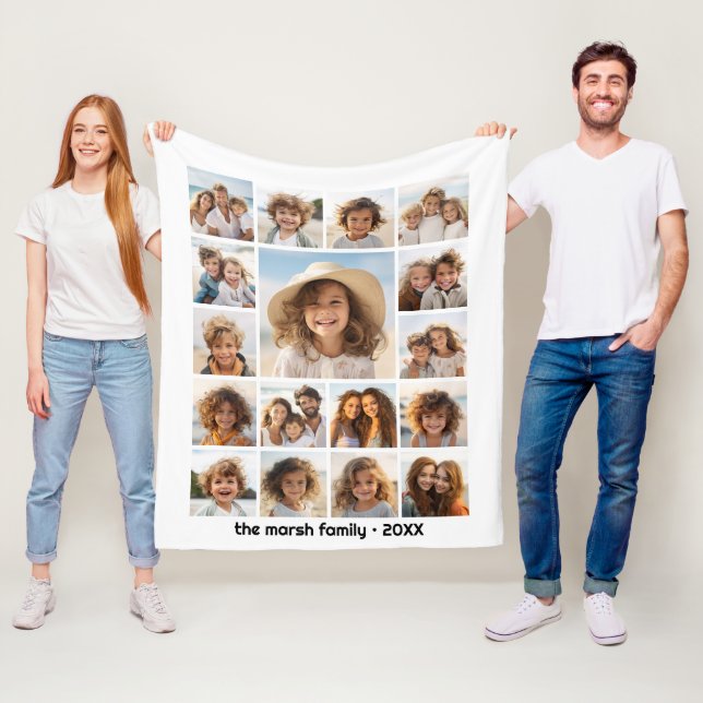 Cobertor De Velo Grelha de Fotografias Mínima e Modénica com 17 Fot (In Situ)