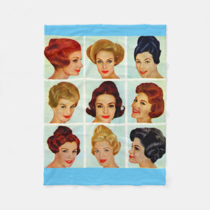 Cobertor De Velo grelha de penteados dos anos 60