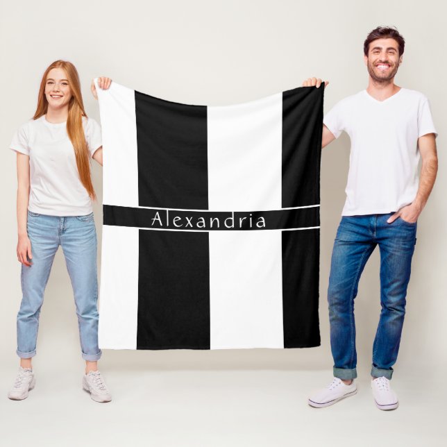 Cobertor De Velo Grelhas de Chic Pretas e Brancas (In Situ)