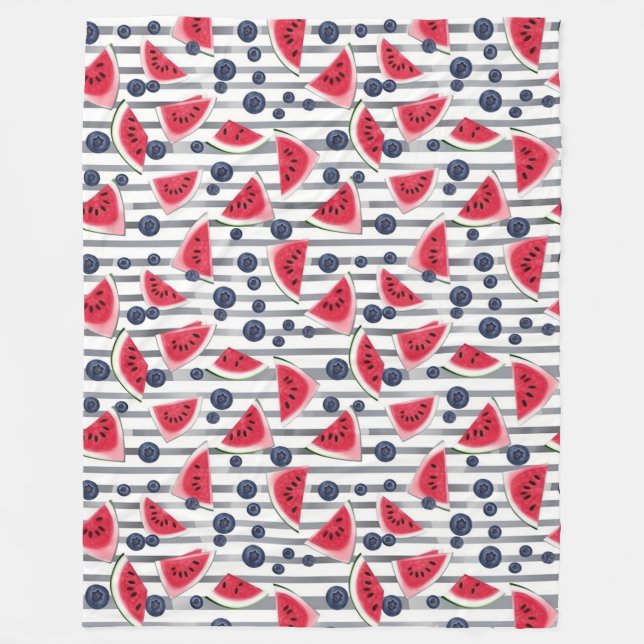 Cobertor De Velo Greve de Melancia de Verão (Frente)