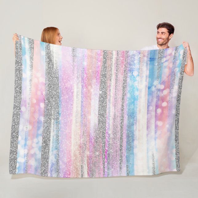 Cobertor De Velo Greves Modernas de Idiescência e Laminação Silver (In Situ)