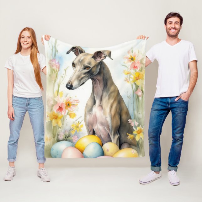 Cobertor De Velo Greyhound com Ovos de Páscoa (In Situ)