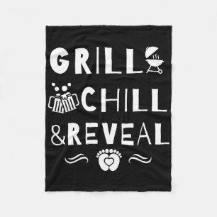 Cobertor De Velo Grill Chill E Revelar Novo Gênero Pai Revelação