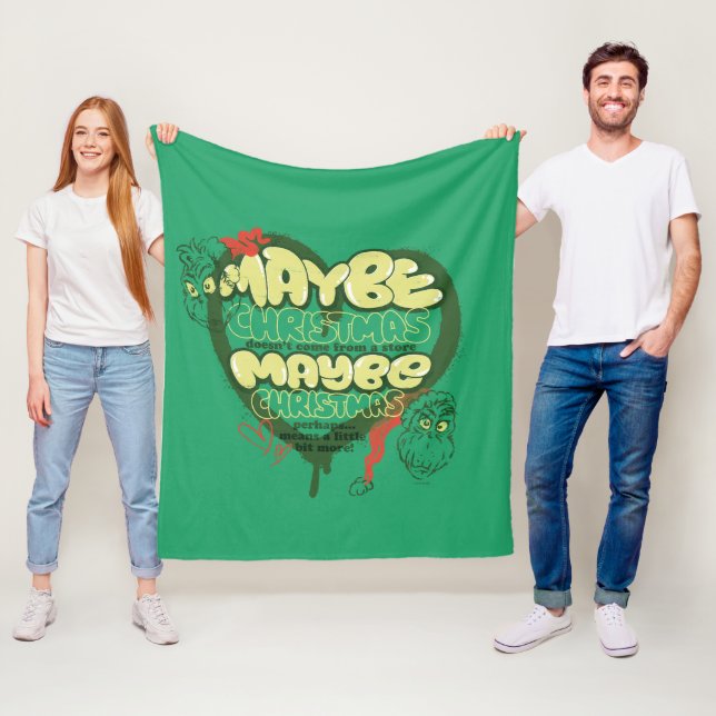 Cobertor De Velo Grinch | Citação de Natal (In Situ)