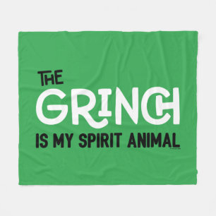 Cobertor De Velo Grinch é meu Animal Espiritual Citação