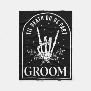 Cobertor De Velo Groom Noiva Skeleton Rock Hand Casais Casamento Ha