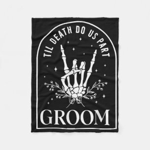 Cobertor De Velo Groom Noiva Skeleton Rock Hand Casais Casamento Ha
