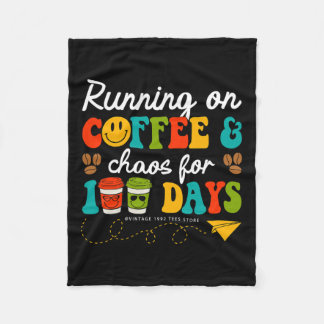 Cobertor De Velo Groovy 100 Dias De Café E Professora De Caos 100 D