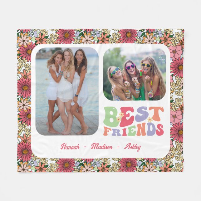 Cobertor De Velo Groovy Best Friends 2 Foto (Frente (Horizontal))