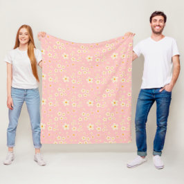 Cobertor De Velo Groovy Blush Boho Daisy Floral Jardim Padrão Wrap