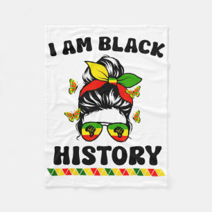 Cobertor De Velo Groovy Eu Sou Mês da História Negra Mulheres Negra