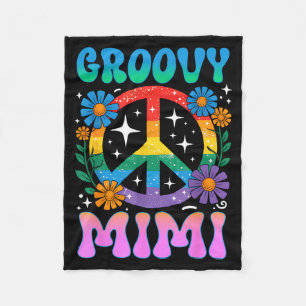 Cobertor De Velo Groovy Mimi Floral Quadril Engraçado Dia das Mães 