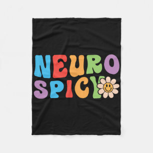 Cobertor De Velo Groovy Neurospicy - Neurodivergente Adhd Asd Autis