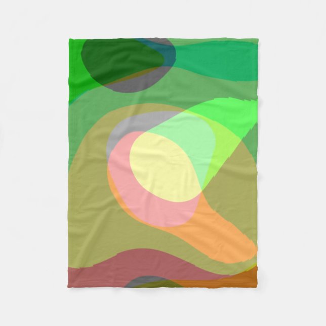 Cobertor De Velo Groovy Retro Abstrato Art 710 (Frente)