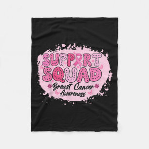 Cobertor De Velo Groovy Support Squad Breast Cancer Awarness Pink