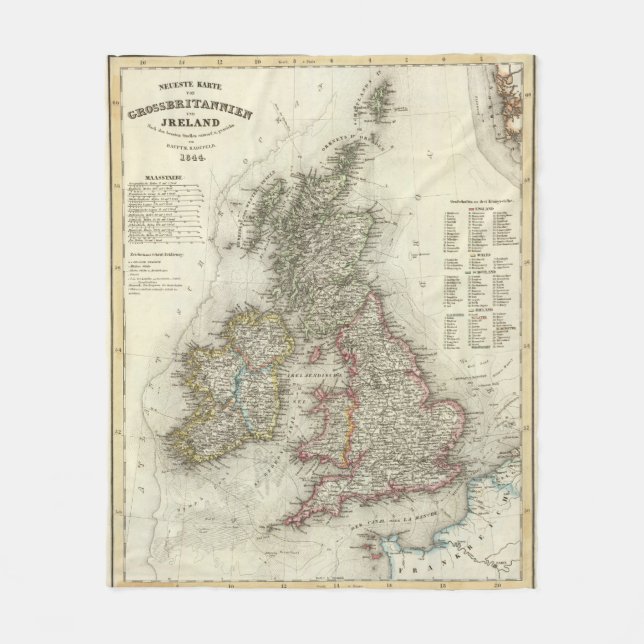 Cobertor De Velo Grossbritannien, Ireland (Frente)